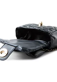 Black Quilted Purse