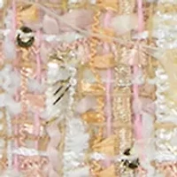 Girls Pink Tweed Purse with Pearl Handle