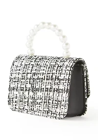 Tweed Back with Pearl Bow and Handle