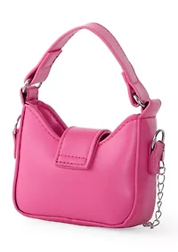 Pink with Silver Bow Bag