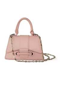 Girls Solid Pink Purse with Handle