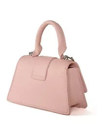 Girls Solid Pink Purse with Handle