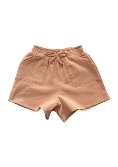 Girls 2-6x Drawstring Cotton Shorts