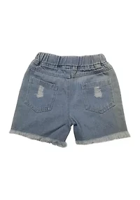 Girls 2-6x Sunflower Denim Shorts