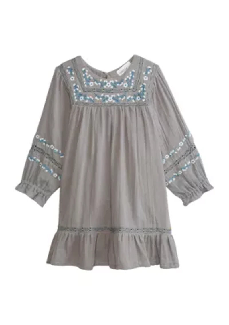 Girls 4-16 Flower Meadow Dress