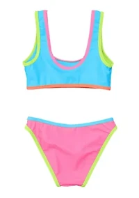 Candy Colorblock Crop Bikini