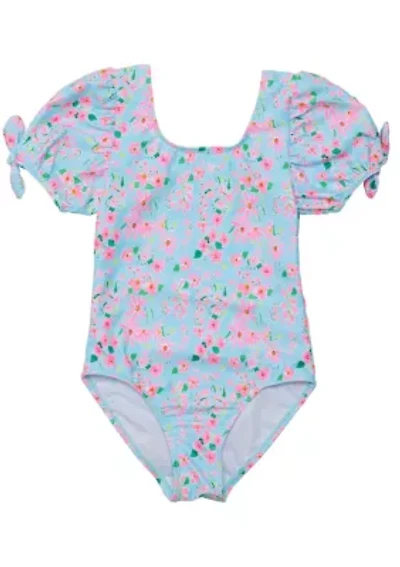 Daisy Chain Puff Sleeve Surf Suit