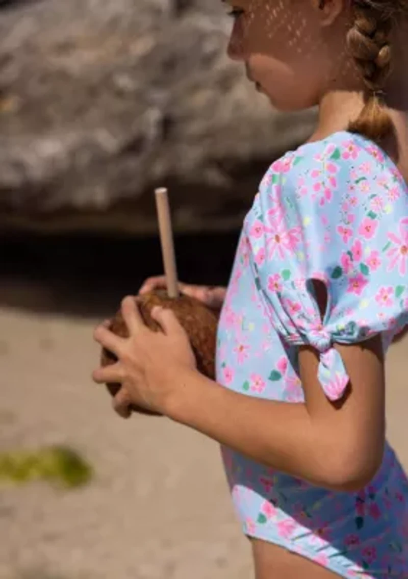 Daisy Chain Puff Sleeve Surf Suit