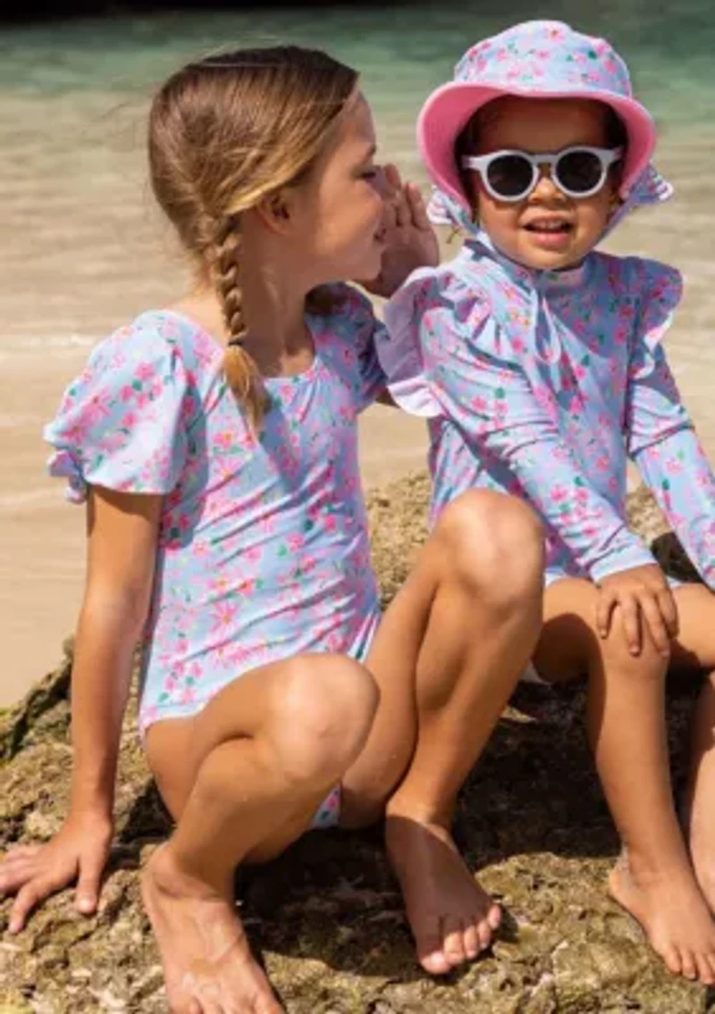 Daisy Chain Puff Sleeve Surf Suit