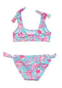 Snapper Rock Tropical Glow Recycled Crop Bikini