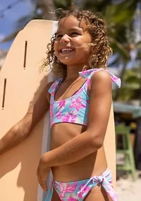 Snapper Rock Tropical Glow Recycled Crop Bikini