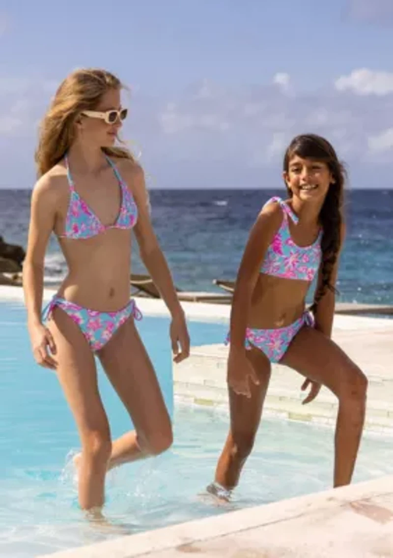 Snapper Rock Tropical Glow Recycled Crop Bikini