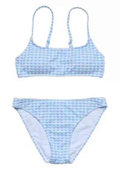 Snapper Rock Seaside Gingham Teen Crop Bikini