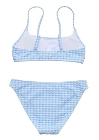 Snapper Rock Seaside Gingham Teen Crop Bikini