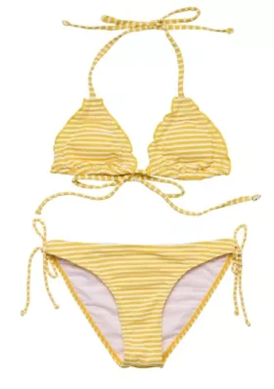 Snapper Rock Sunshine Stripe Teen Triangle Bikini