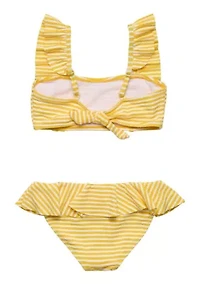 Snapper Rock Sunshine Stripe Frilled Bikini