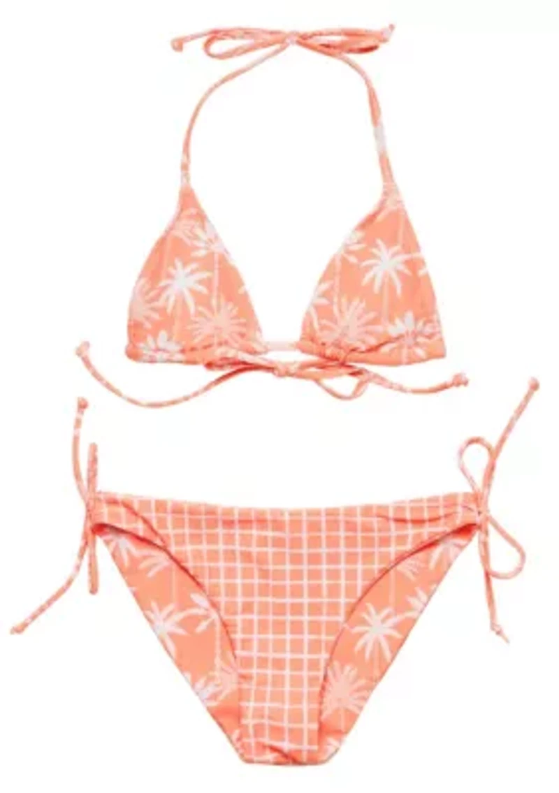 Snapper Rock Cali Palms Teen Recycled Triangle Bikini