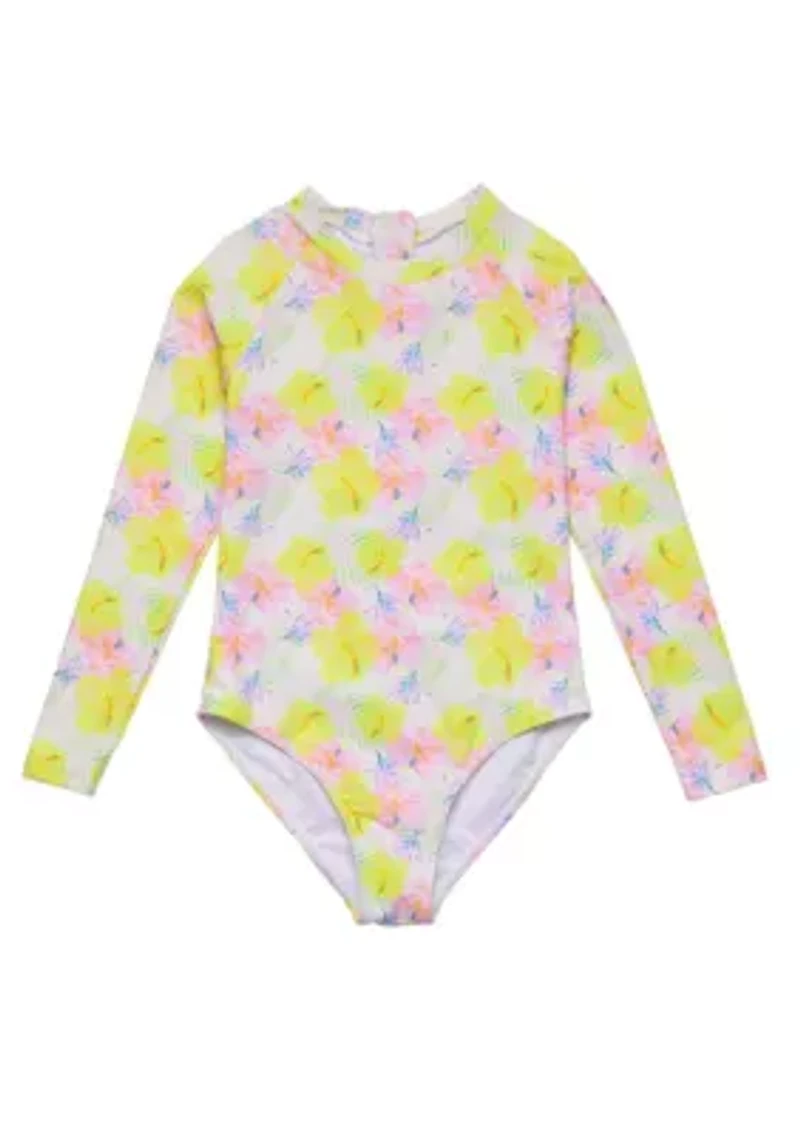 Snapper Rock Aloha Vacay Recycled LS Surf Suit