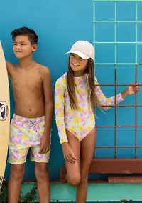 Snapper Rock Aloha Vacay Recycled LS Surf Suit