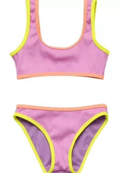 Snapper Rock Vacay Pop Recycled Crop Bikini