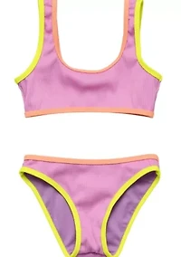 Snapper Rock Vacay Pop Recycled Crop Bikini