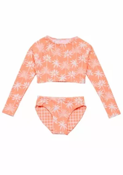 Snapper Rock Cali Palms Recycled Crop LS Rash Set