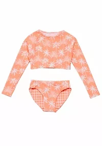 Snapper Rock Cali Palms Recycled Crop LS Rash Set