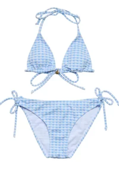 Snapper Rock Seaside Gingham Teen Triangle Bikini