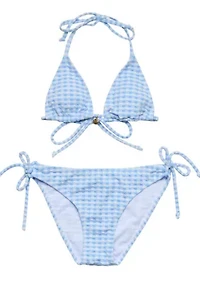 Snapper Rock Seaside Gingham Teen Triangle Bikini