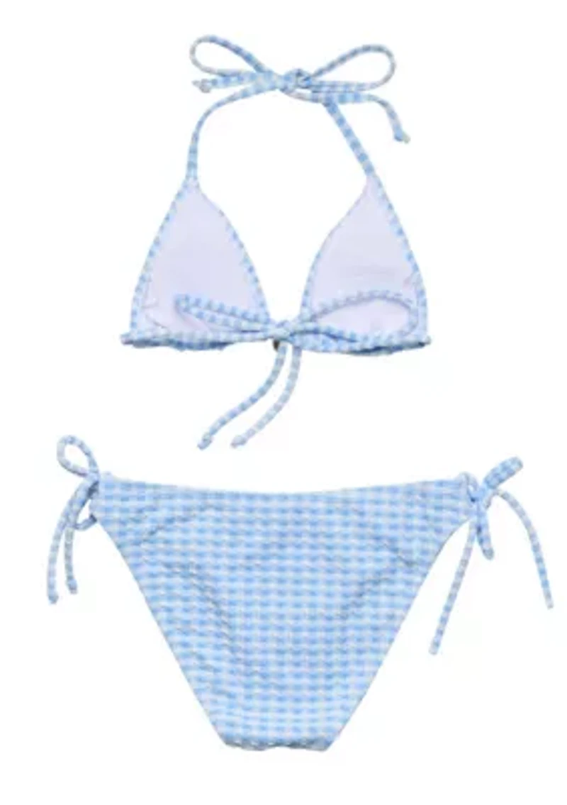 Snapper Rock Seaside Gingham Teen Triangle Bikini
