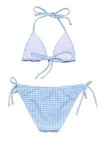 Snapper Rock Seaside Gingham Teen Triangle Bikini