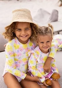 Snapper Rock Aloha Vacay Recycled Leg Frill Surf Suit