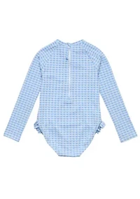 Snapper Rock Seaside Gingham Leg Frill Surf Suit
