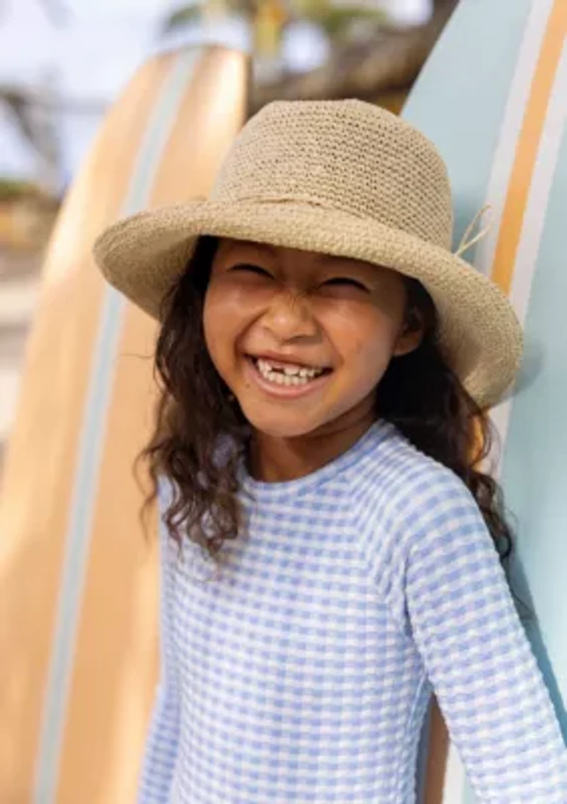 Snapper Rock Seaside Gingham Leg Frill Surf Suit