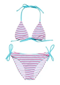 Snapper Rock Sorbet Stripe Teen Triangle Bikini