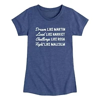 Girls 7-16Dream like Martin Graphic Tee