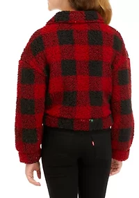 Girls 7-16 Buffalo Plaid Shacket