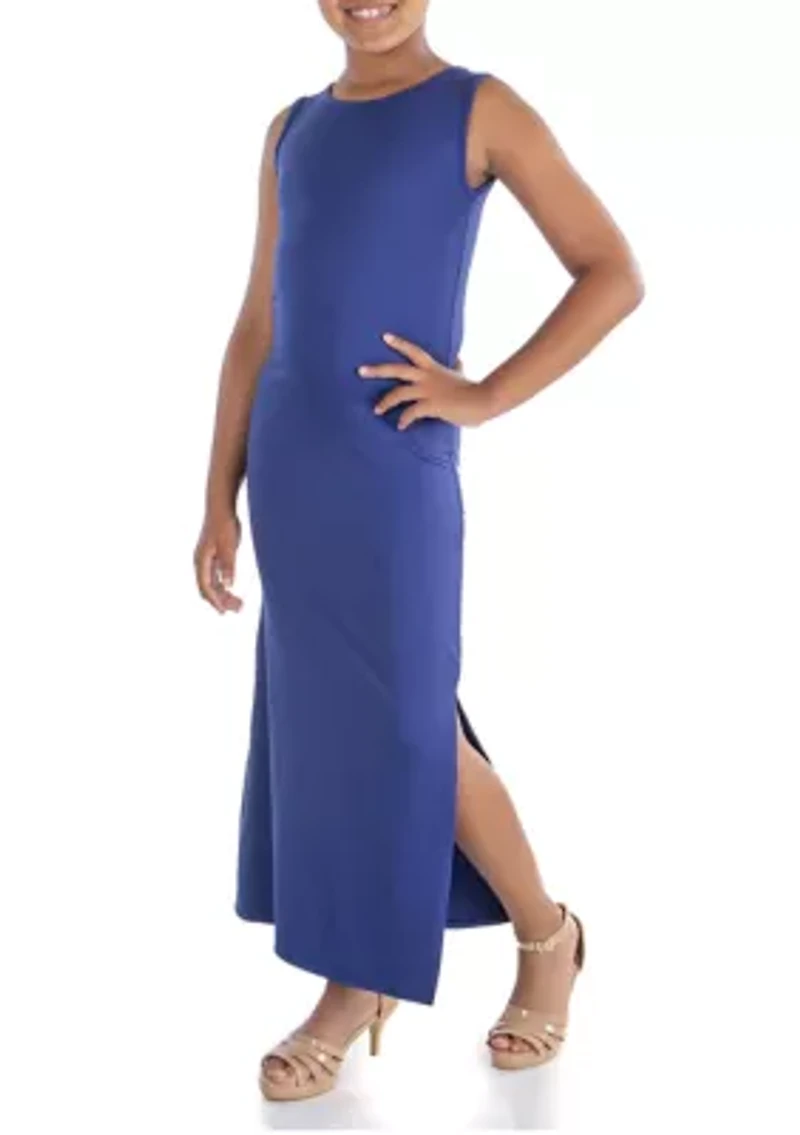 Girls Side Slit Maxi Dress
