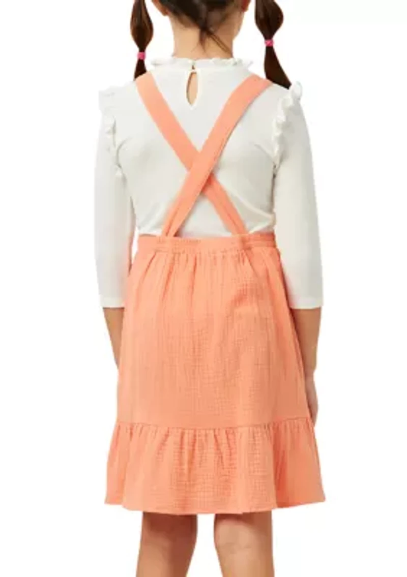 Girls 7-16 Textured Chest Pocket Sundress