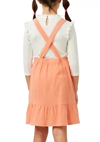 Girls 7-16 Textured Chest Pocket Sundress