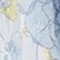 Girls 7-16 Textured Floral Smocked Layered Skirt