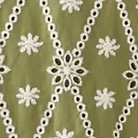 Girls 7-16 Eyelet Crochet Detail Dress