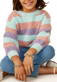 Girls 7-16 Color Block Brights Sweater