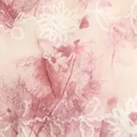 Girls 7-16 Organza Floral Long Sleeve Dress with Embroidery