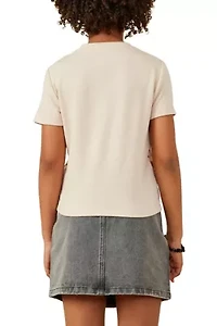 Girls 7-16 Sequin Paneled Twofer Tee