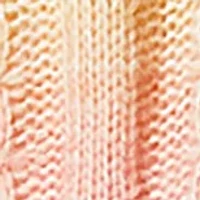 Girls 7-16 Cable Knit Sweater with Frayed Edge