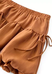 Girls 7-16 Side Ribbon Detail Bubble Skirt