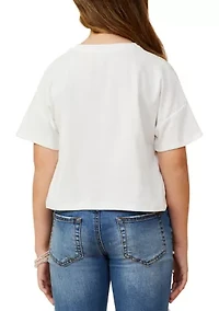 Girls 7-16 Pocket T-Shirt