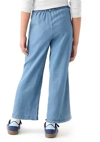 Girls 7-16 Pleated Detail Wide Leg Pants