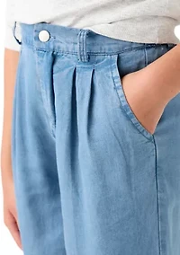 Girls 7-16 Pleated Detail Wide Leg Pants